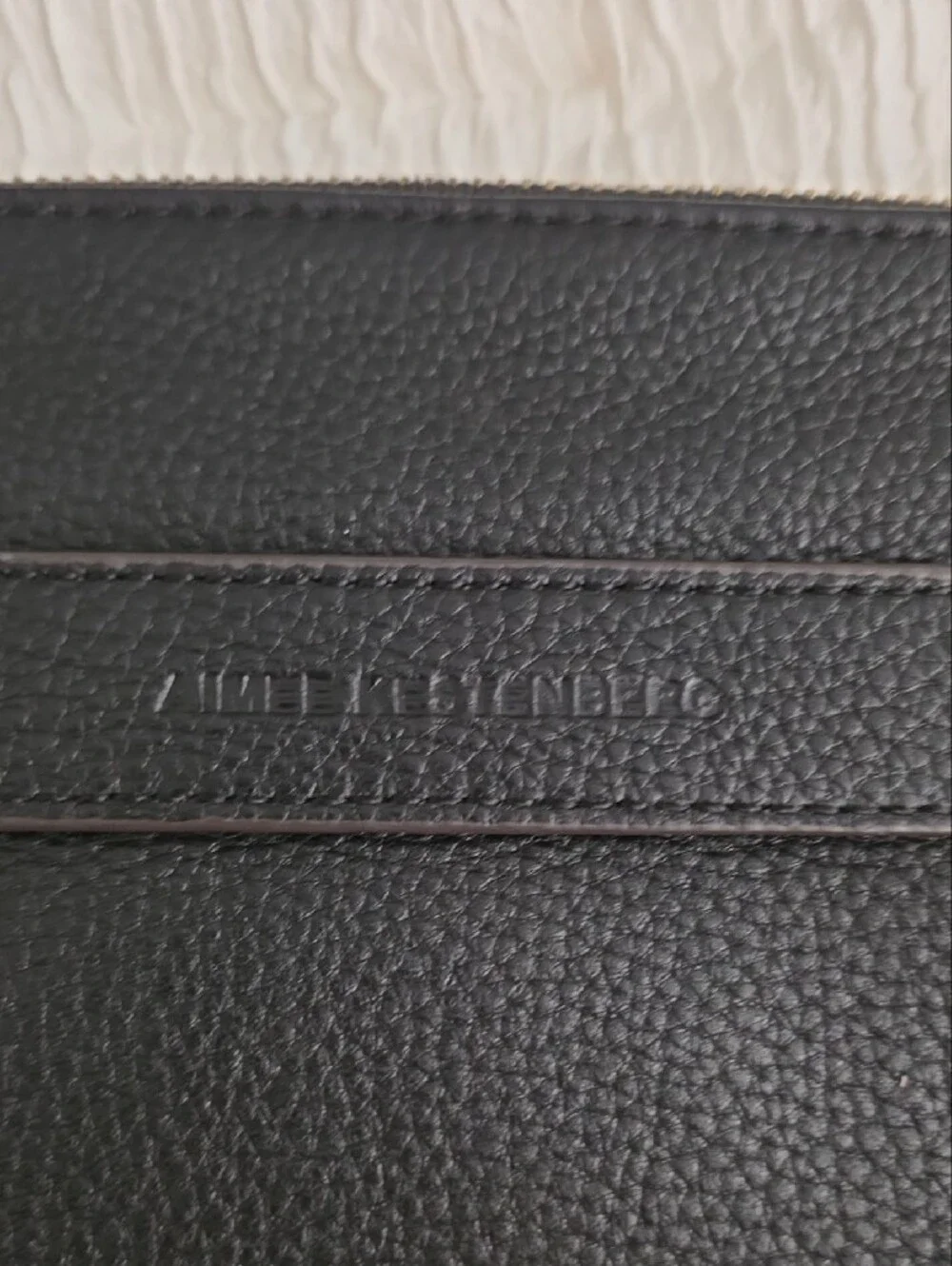 Aimee Kestenberg Black Leather Wristlet Clutch